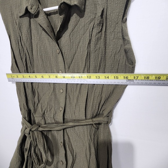 Calvin Klein Women's Preppy Classy Dress Green Size 4 - Picture 2 of 4